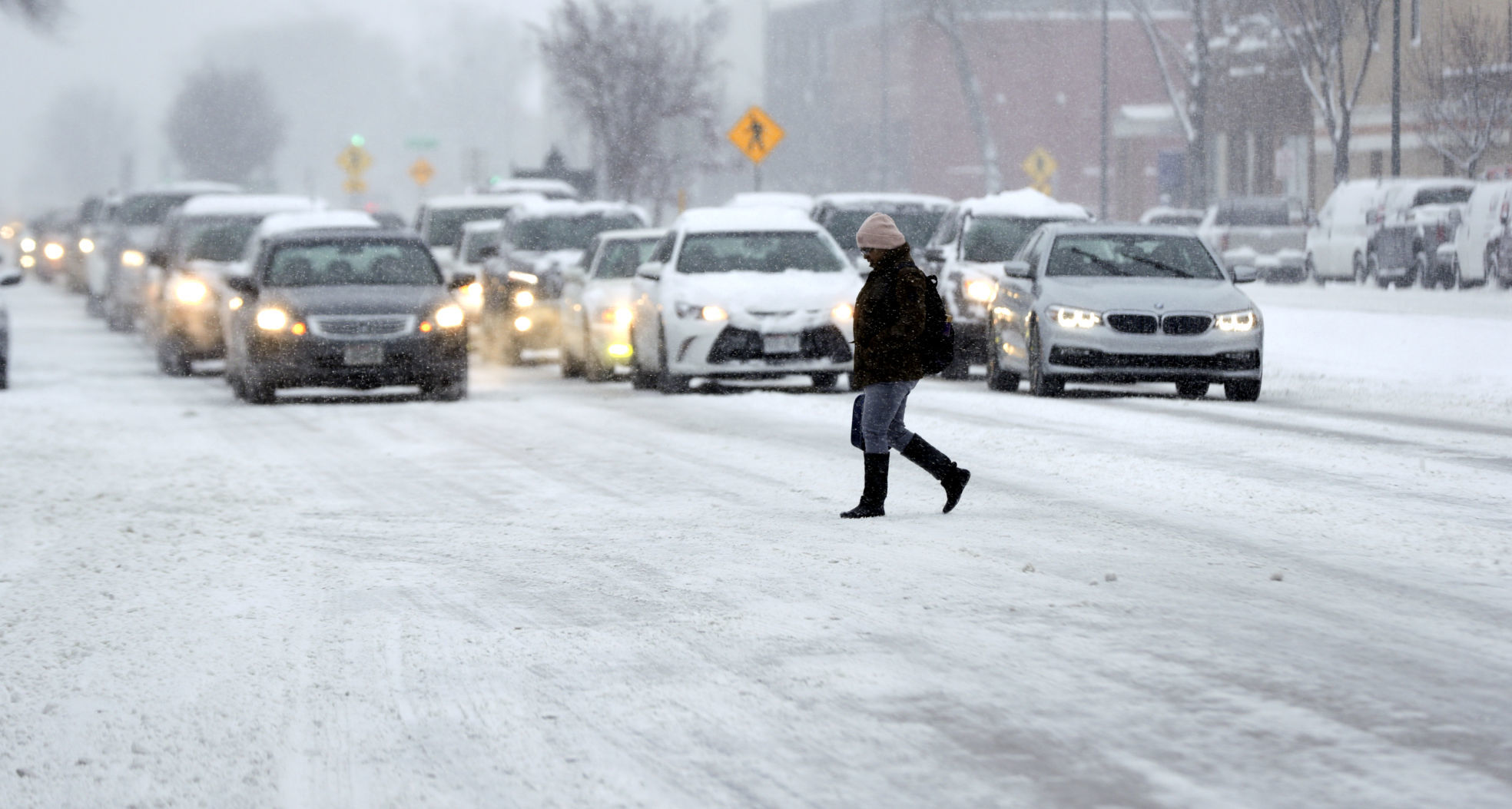 Winter storm hits Madison area
